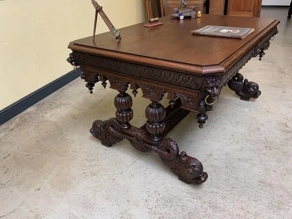 Antiker Gründerzeit Schreibtisch,  - Sensationell - Lieferung möglich! 3