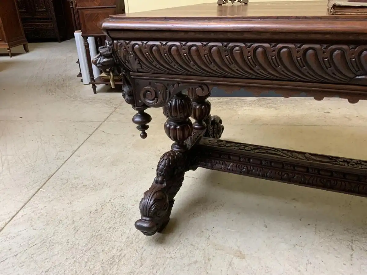 Antiker Gründerzeit Schreibtisch,  - Sensationell - Lieferung möglich! 7