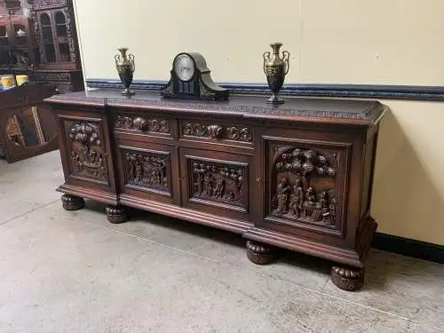 Antike  Anrichte, Buffet, Kredenz, - Neorenaissance - Lieferung möglich!