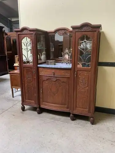 Antik - Vitrine, Buffet, Kredenz, Anrichte - Jugendstil - Lieferung möglich!