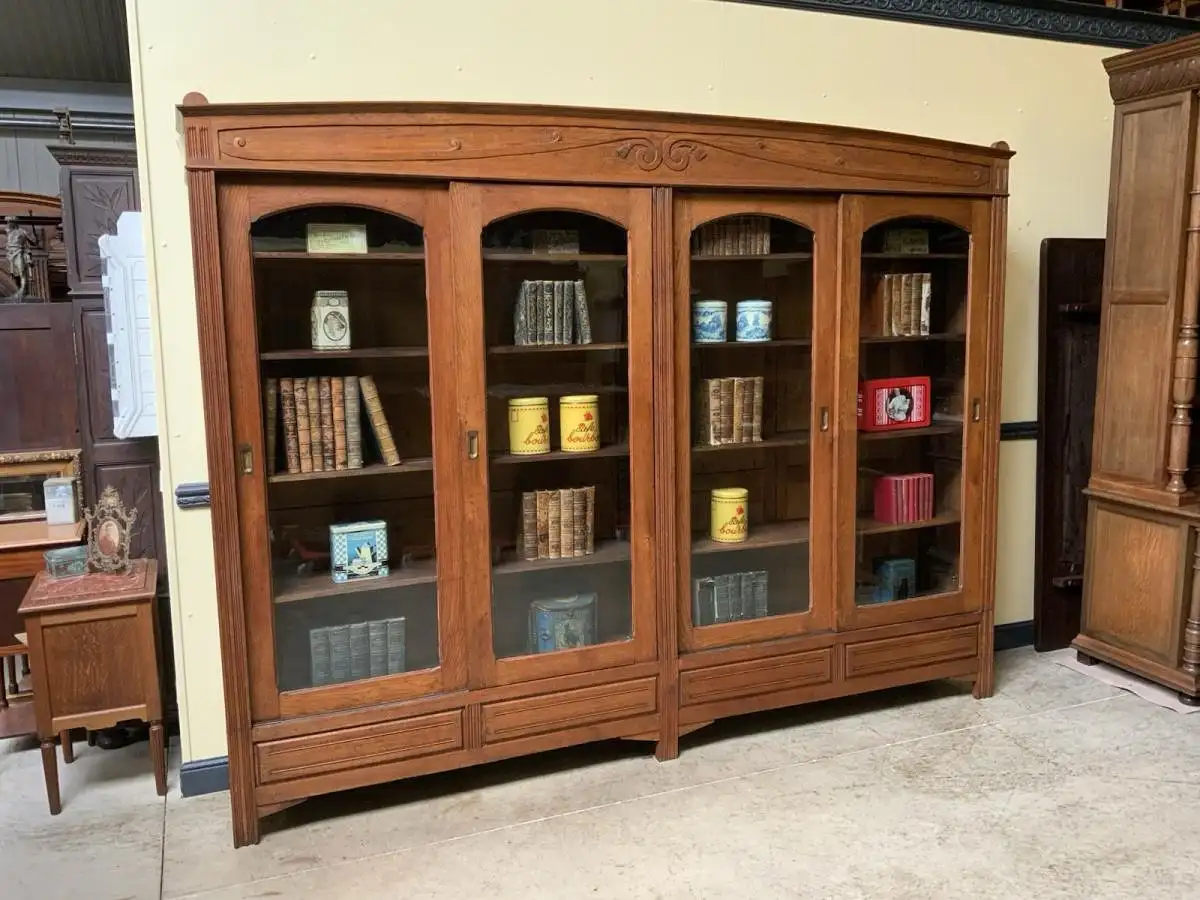 Antik - Art Deco Vitrine, Bücherschrank, - Sensationell - Lieferung möglich! 1