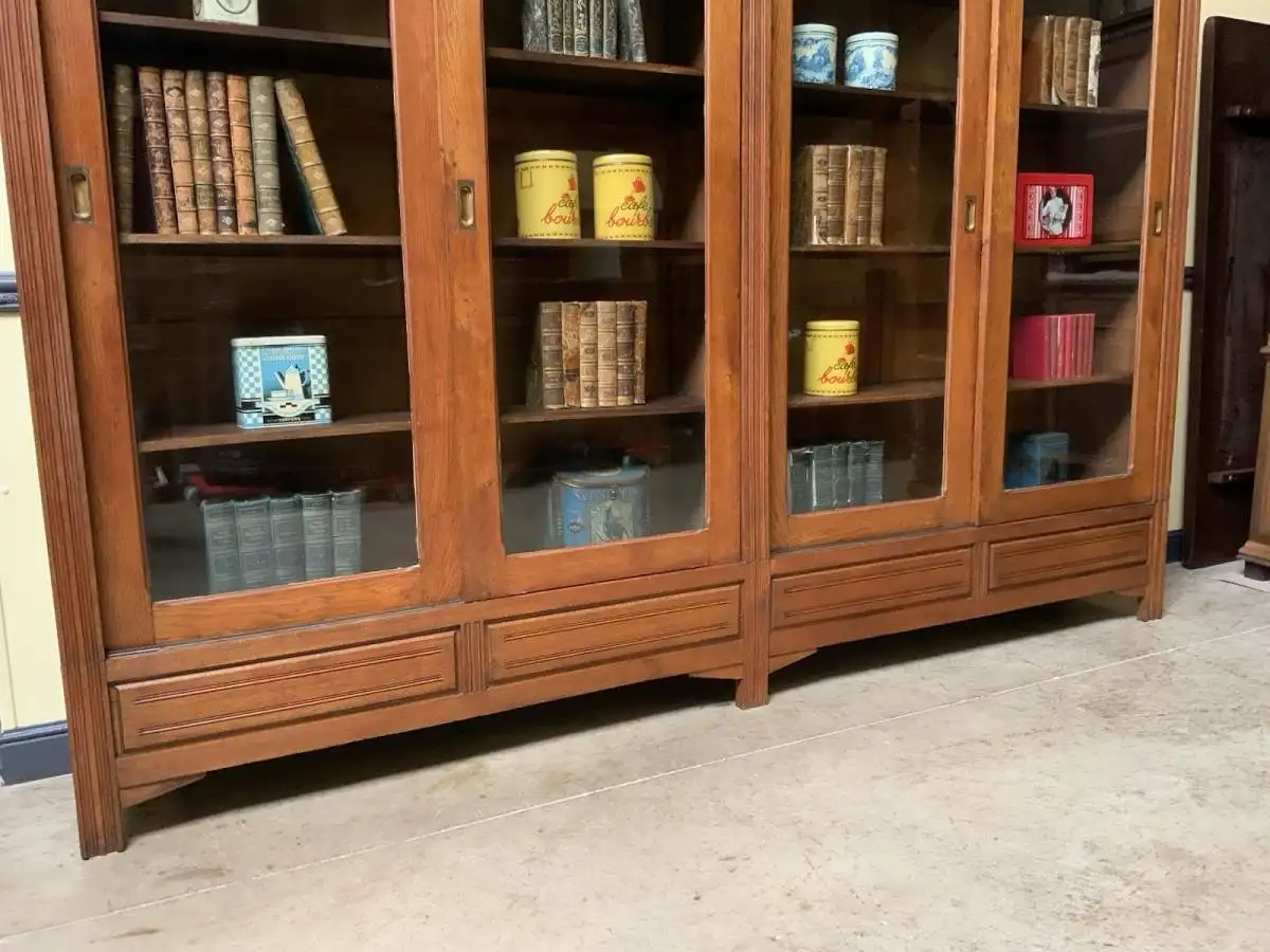 Antik - Art Deco Vitrine, Bücherschrank, - Sensationell - Lieferung möglich! 10