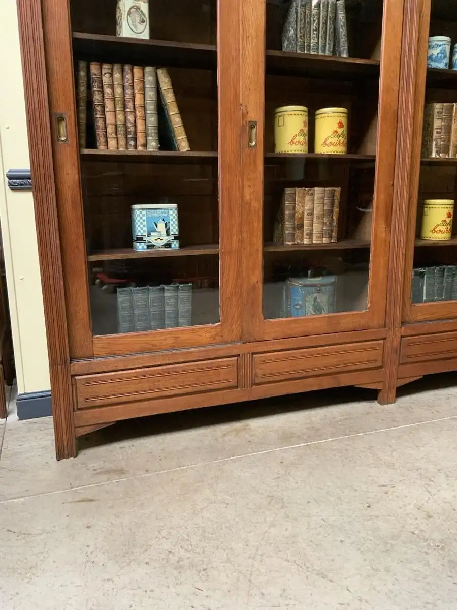 Antik - Art Deco Vitrine, Bücherschrank, - Sensationell - Lieferung möglich! 11