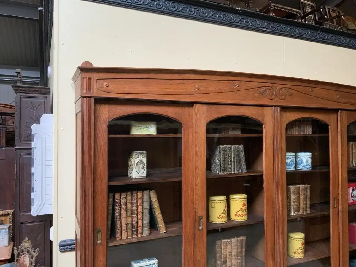 Antik - Art Deco Vitrine, Bücherschrank, - Sensationell - Lieferung möglich! 7