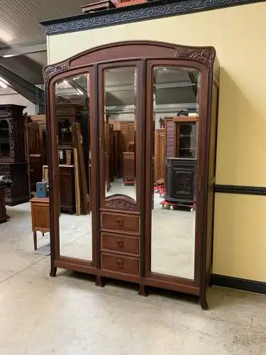 Antik Jugendstil Kleiderschrank, Wäscheschrank- Art Nouveau - Lieferung möglich!