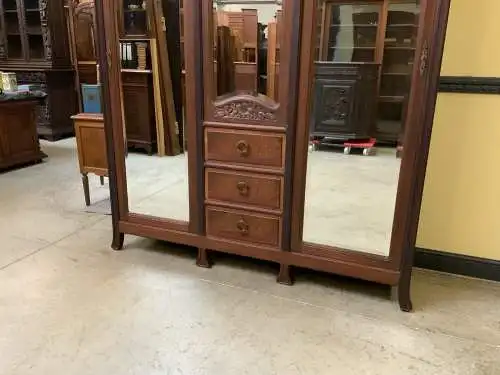 Antik Jugendstil Kleiderschrank, Wäscheschrank- Art Nouveau - Lieferung möglich!