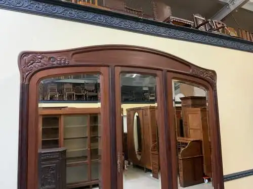 Antik Jugendstil Kleiderschrank, Wäscheschrank- Art Nouveau - Lieferung möglich!