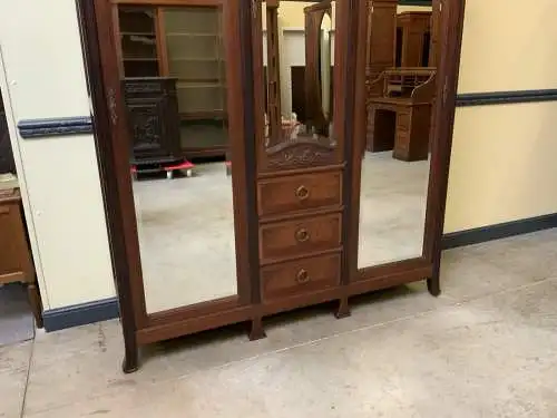 Antik Jugendstil Kleiderschrank, Wäscheschrank- Art Nouveau - Lieferung möglich!