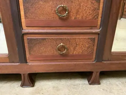 Antik Jugendstil Kleiderschrank, Wäscheschrank- Art Nouveau - Lieferung möglich!