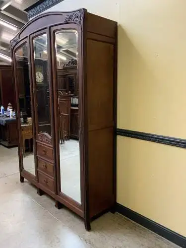 Antik Jugendstil Kleiderschrank, Wäscheschrank- Art Nouveau - Lieferung möglich!