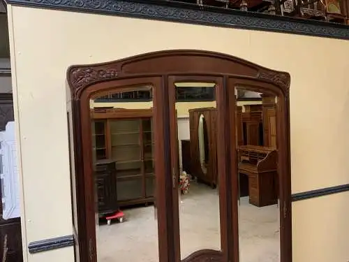 Antik Jugendstil Kleiderschrank, Wäscheschrank- Art Nouveau - Lieferung möglich!