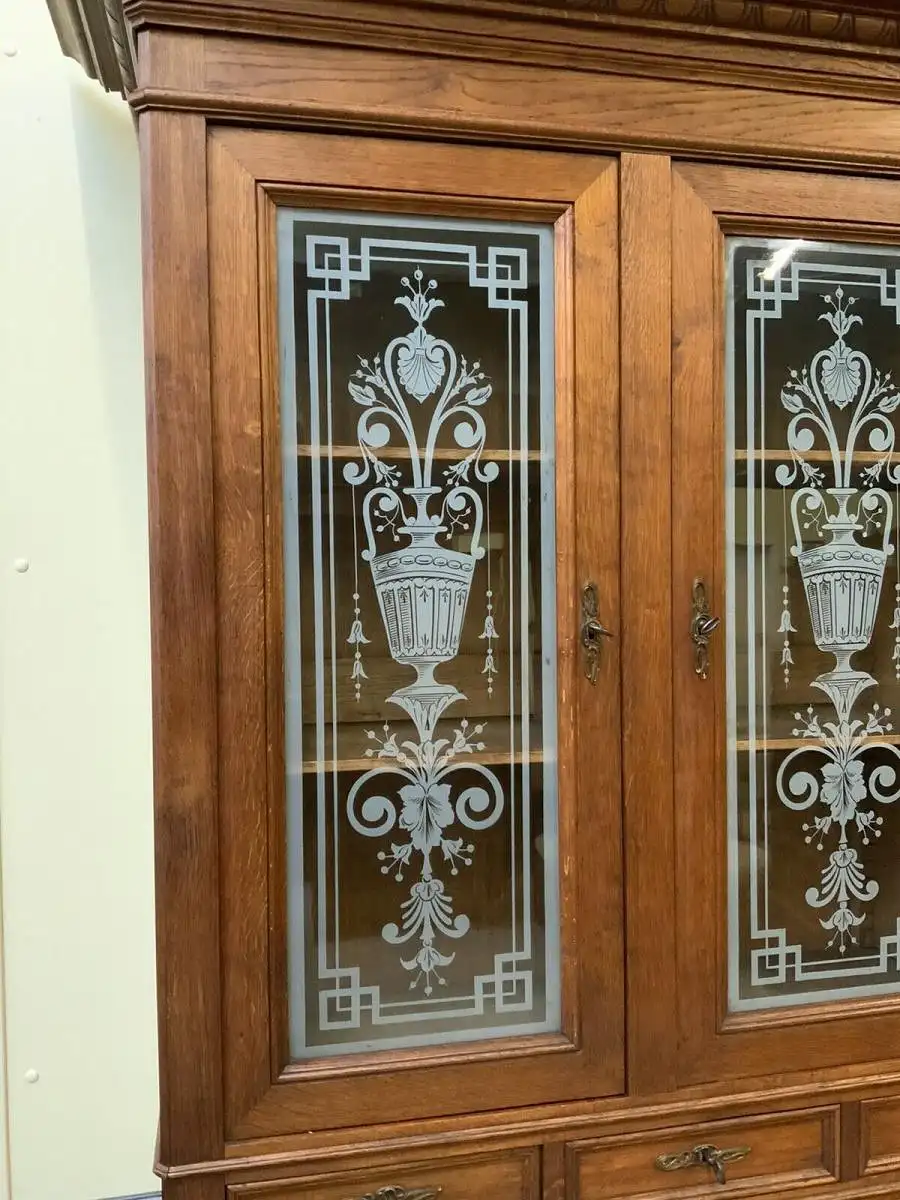 Antiker  imposanter Jugendstil Schreibtisch, - Sensationell - Lieferung möglich! 17