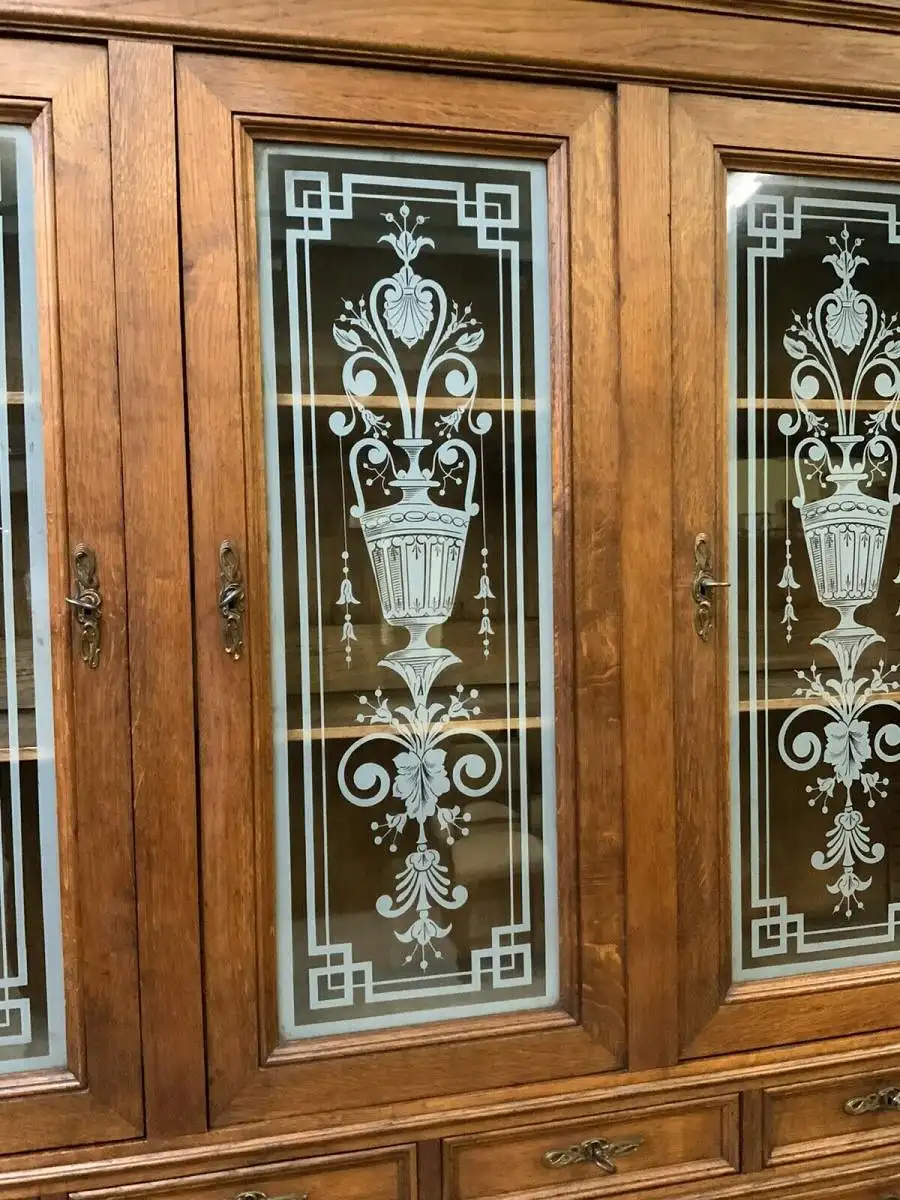 Antiker  imposanter Jugendstil Schreibtisch, - Sensationell - Lieferung möglich! 18