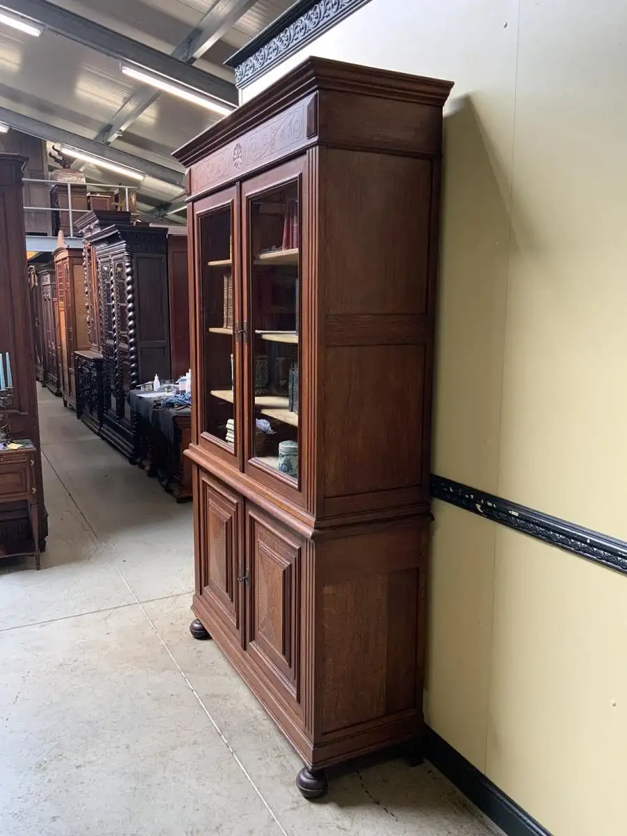Antiker monumentaler Jugendstil Bücherschrank, Buffet,   - Lieferung möglich! 4