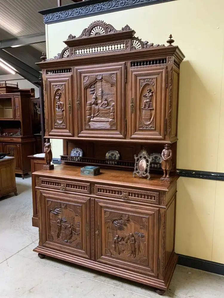 Antikes traumhaftes bretonisches Aufsatz Buffet, Kredenz - Lieferung möglich! 1