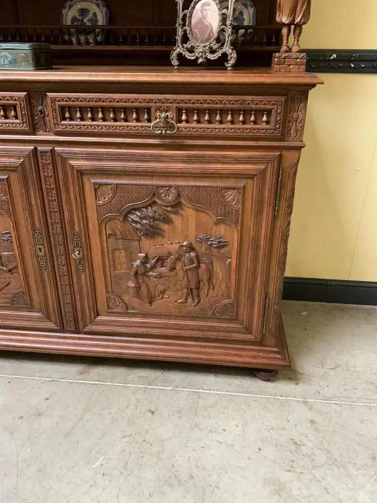 Antikes traumhaftes bretonisches Aufsatz Buffet, Kredenz - Lieferung möglich! 6