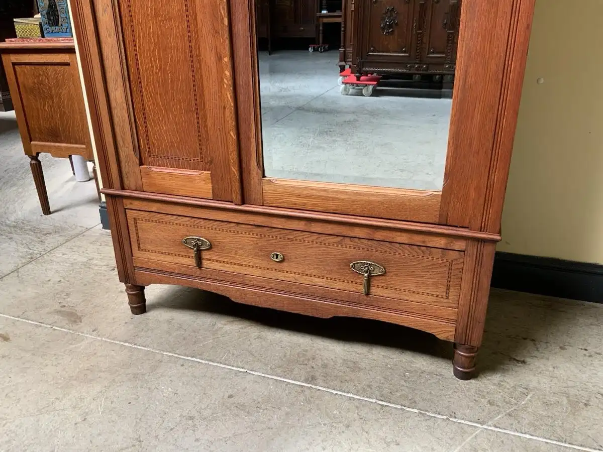 Antiker Jugendstil Wäscheschrank, - Traumhaft schön -   Lieferung möglich! 11