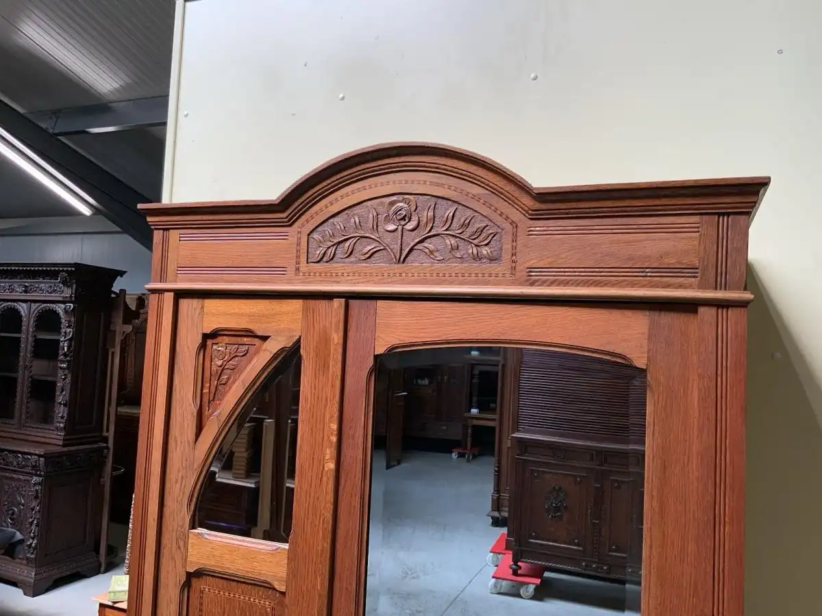 Antiker Jugendstil Wäscheschrank, - Traumhaft schön -   Lieferung möglich! 12