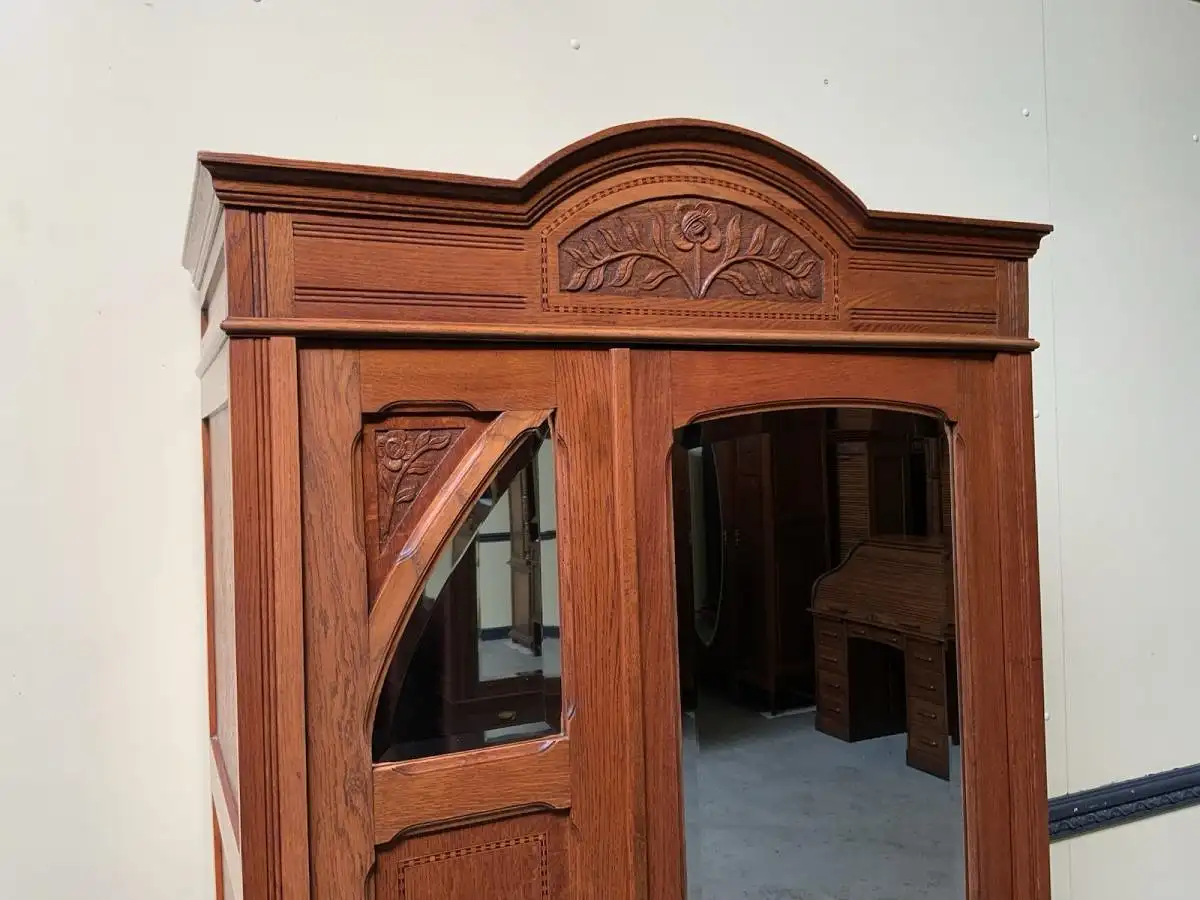 Antiker Jugendstil Wäscheschrank, - Traumhaft schön -   Lieferung möglich! 14