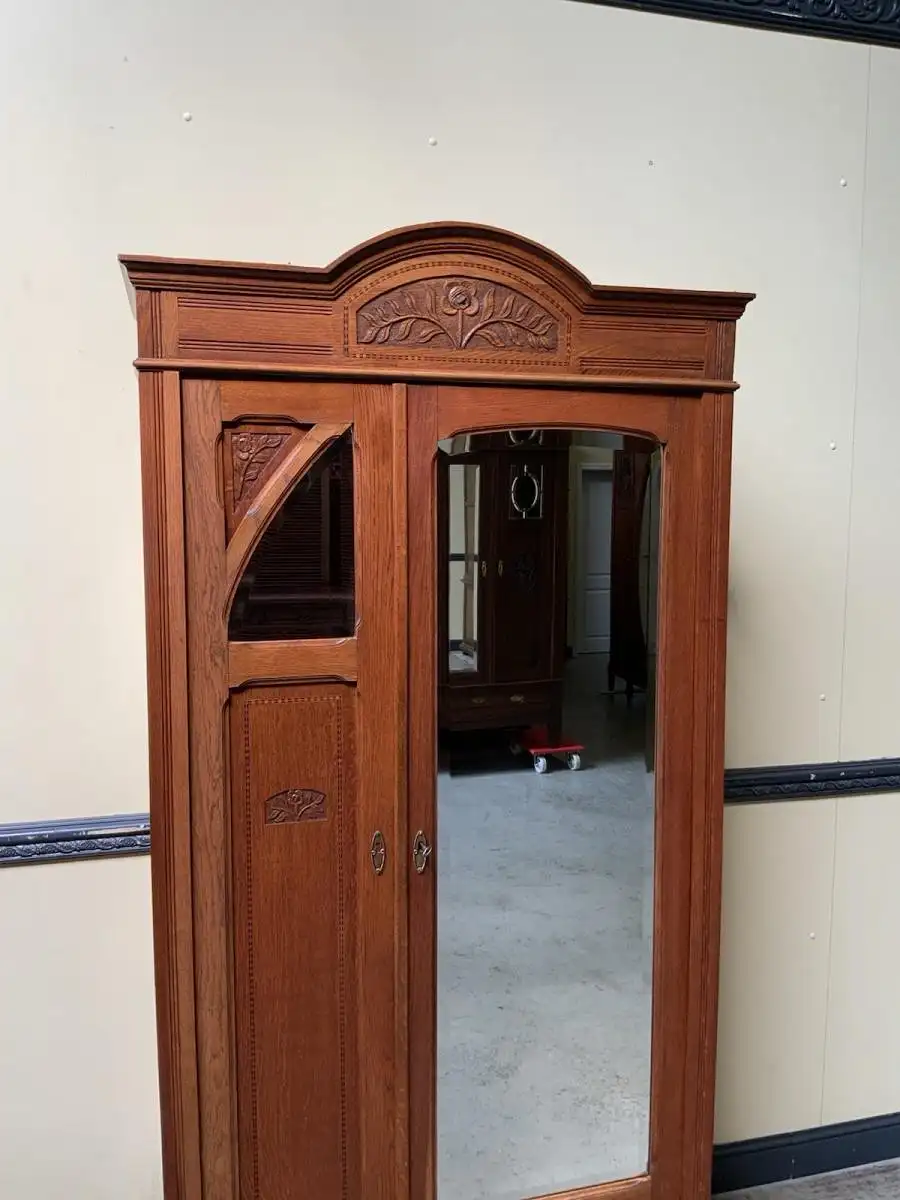 Antiker Jugendstil Wäscheschrank, - Traumhaft schön -   Lieferung möglich! 7