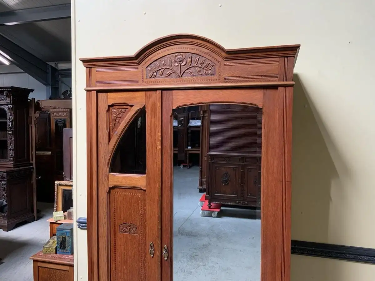 Antiker Jugendstil Wäscheschrank, - Traumhaft schön -   Lieferung möglich! 9