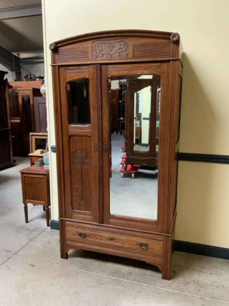 Antik - Kleiderschrank, Wäscheschrank - Jugendstil -  Lieferung möglich! 0
