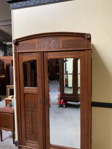 Antik - Kleiderschrank, Wäscheschrank - Jugendstil -  Lieferung möglich!