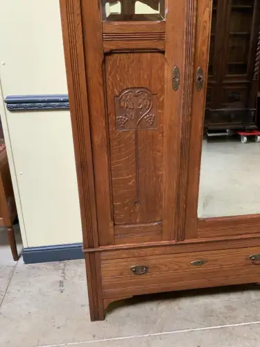 Antik - Kleiderschrank, Wäscheschrank - Jugendstil -  Lieferung möglich!