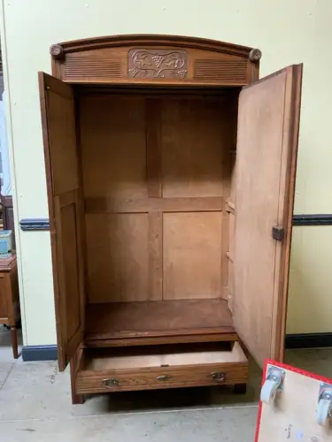 Antik - Kleiderschrank, Wäscheschrank - Jugendstil -  Lieferung möglich!