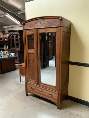 Antik - Kleiderschrank, Wäscheschrank - Jugendstil -  Lieferung möglich!