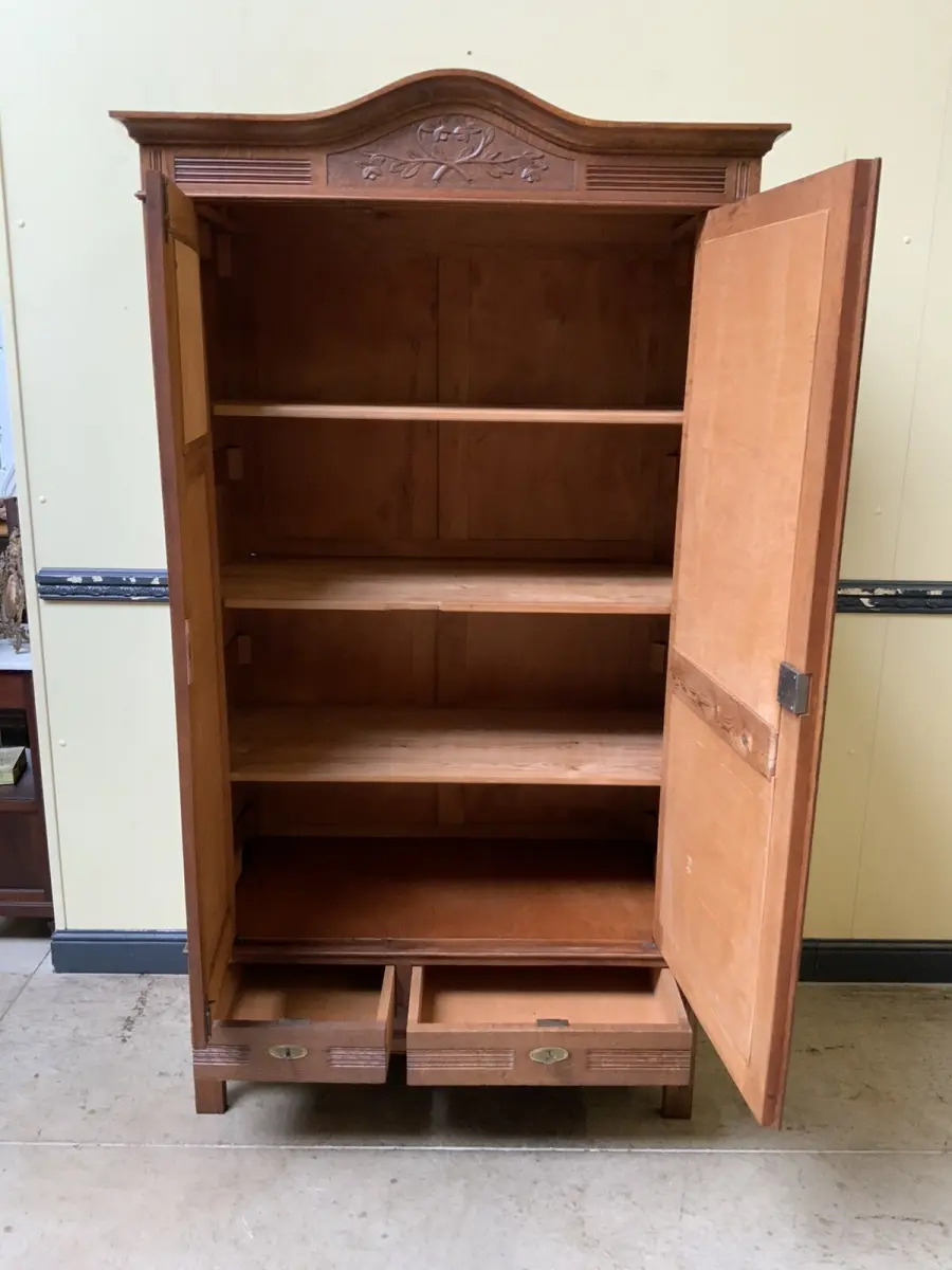 Antiker Jugendstil Wäscheschrank, Kleiderschrank -   Lieferung möglich! 14