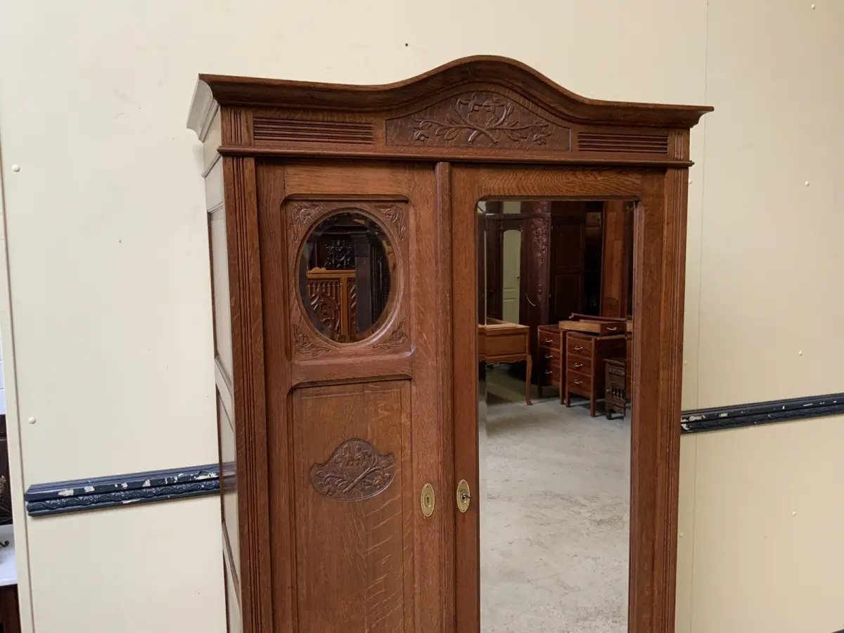 Antiker Jugendstil Wäscheschrank, Kleiderschrank -   Lieferung möglich! 7