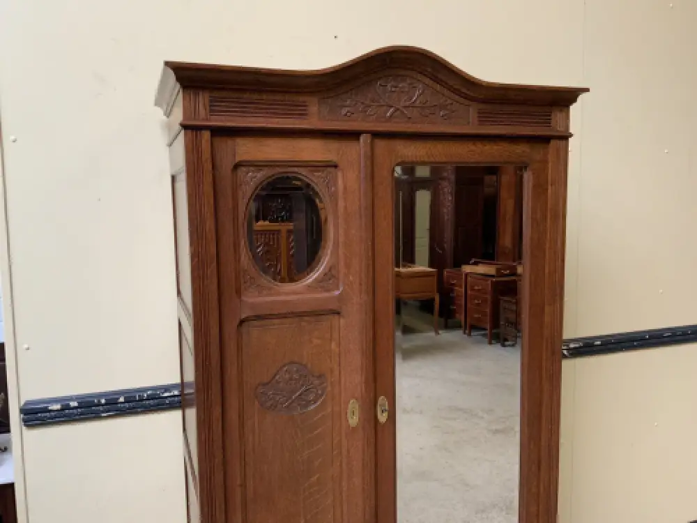 Antiker Jugendstil Wäscheschrank, Kleiderschrank -   Lieferung möglich! 7