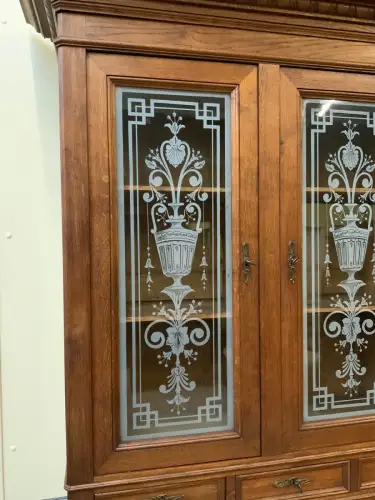 Antiker  imposanter Jugendstil Schreibtisch, - Sensationell - Lieferung möglich!