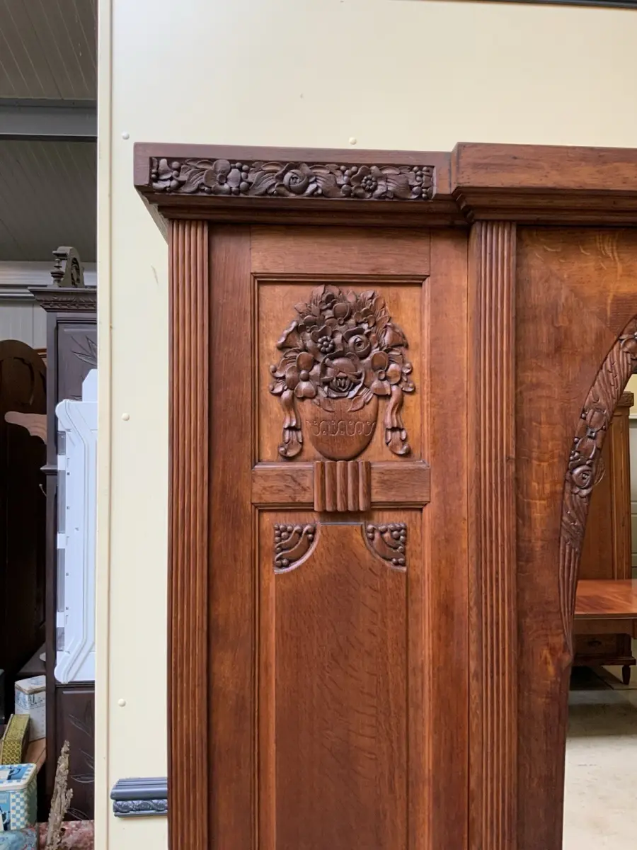 Antik - breiter Wäscheschrank, Kleiderschrank - Art Deco -  Lieferung möglich! 11