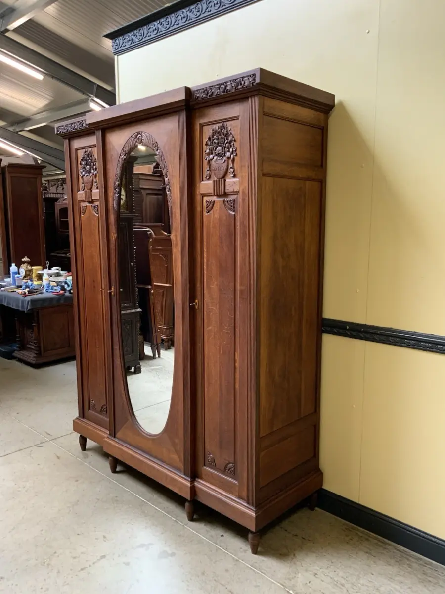 Antik - breiter Wäscheschrank, Kleiderschrank - Art Deco -  Lieferung möglich! 3