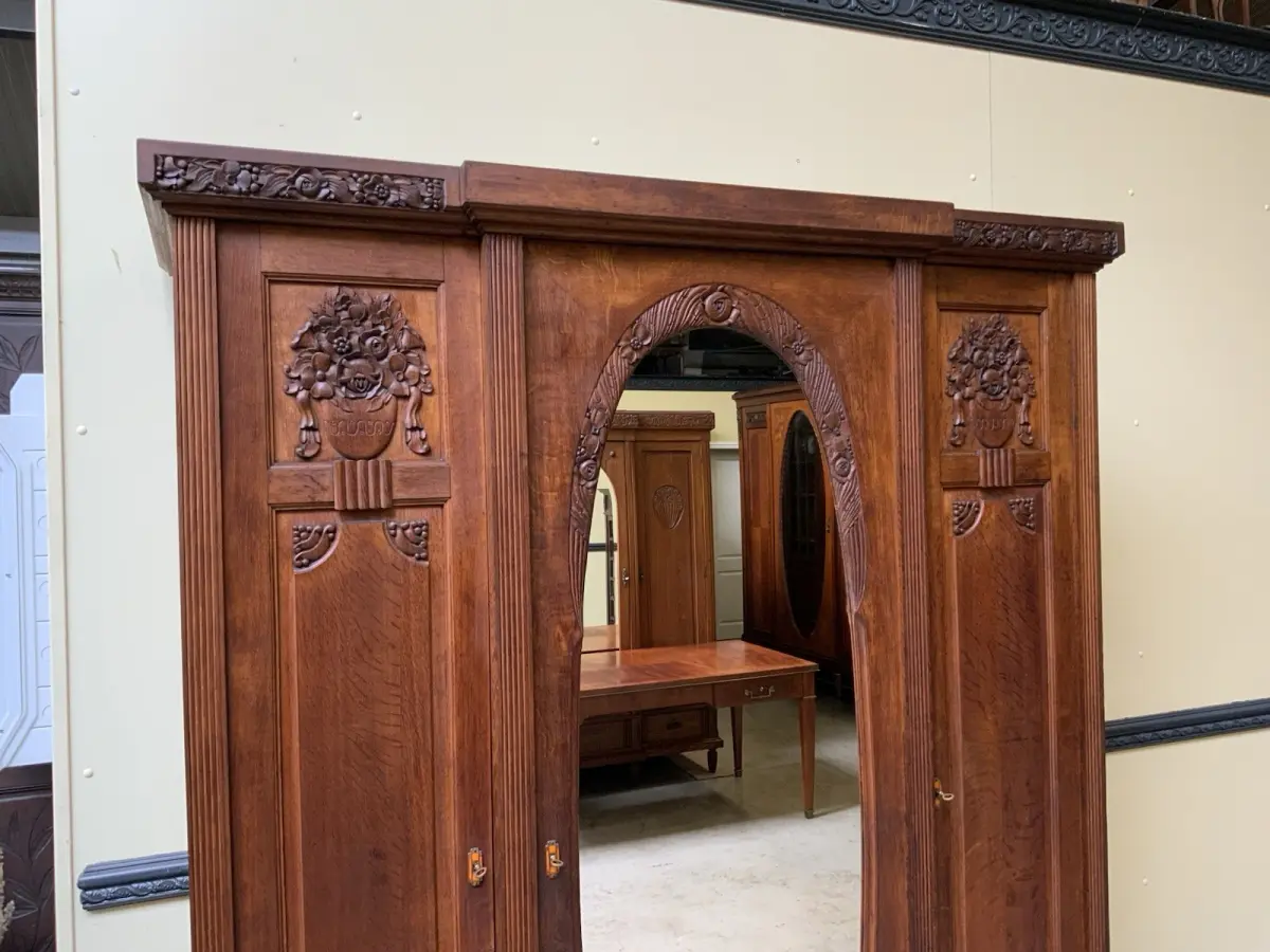 Antik - breiter Wäscheschrank, Kleiderschrank - Art Deco -  Lieferung möglich! 5