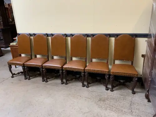 6 antike hohe Neorenaissance Stühle - Historismus  - Lieferung möglich!