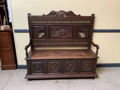 Antike imposante Bretonische Truhen Bank, Traumhaft  - Lieferung möglich! 