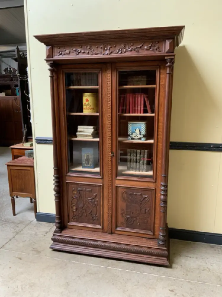Antiker Gründerzeit Bücherschrank, Vitrine, Traumhaft  - Lieferung möglich! 0