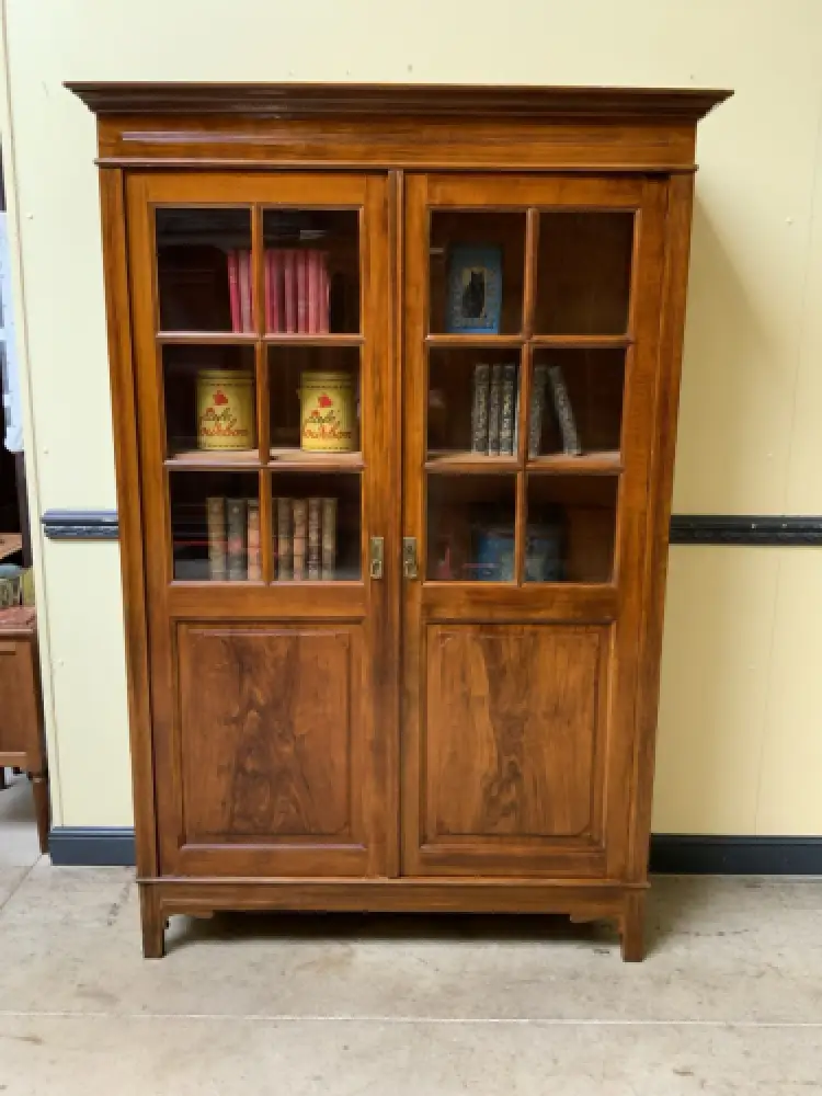 Antiker Jugendstil Bücherschrank, Vitrine, Traumhaft - Lieferung möglich! 0