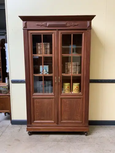 Antiker Jugendstil Bücherschrank, Vitrine, Traumhaft - Lieferung möglich!