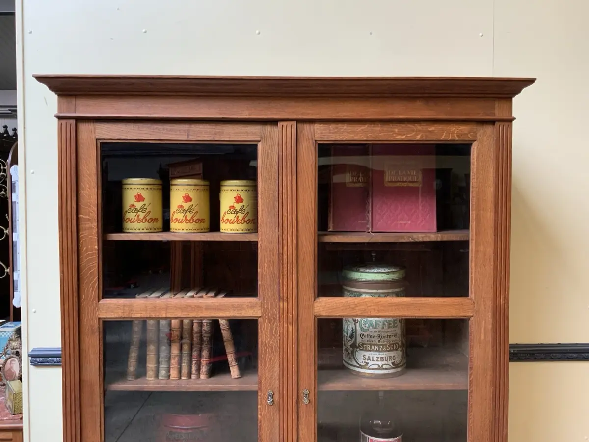 Antiker Jugendstil Bücherschrank, Vitrine, Traumhaft - Lieferung möglich! 10