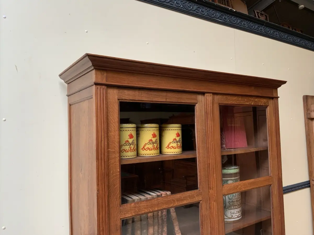 Antiker Jugendstil Bücherschrank, Vitrine, Traumhaft - Lieferung möglich! 16