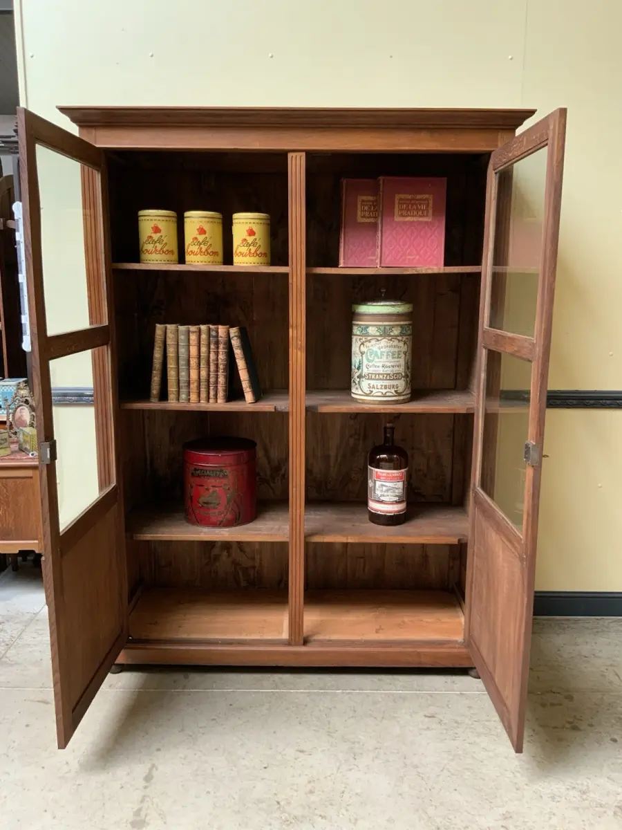 Antiker Jugendstil Bücherschrank, Vitrine, Traumhaft - Lieferung möglich! 17