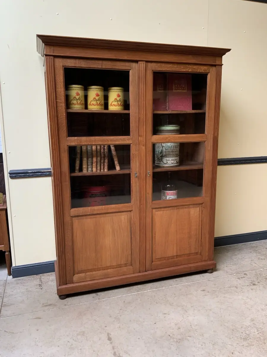 Antiker Jugendstil Bücherschrank, Vitrine, Traumhaft - Lieferung möglich! 3