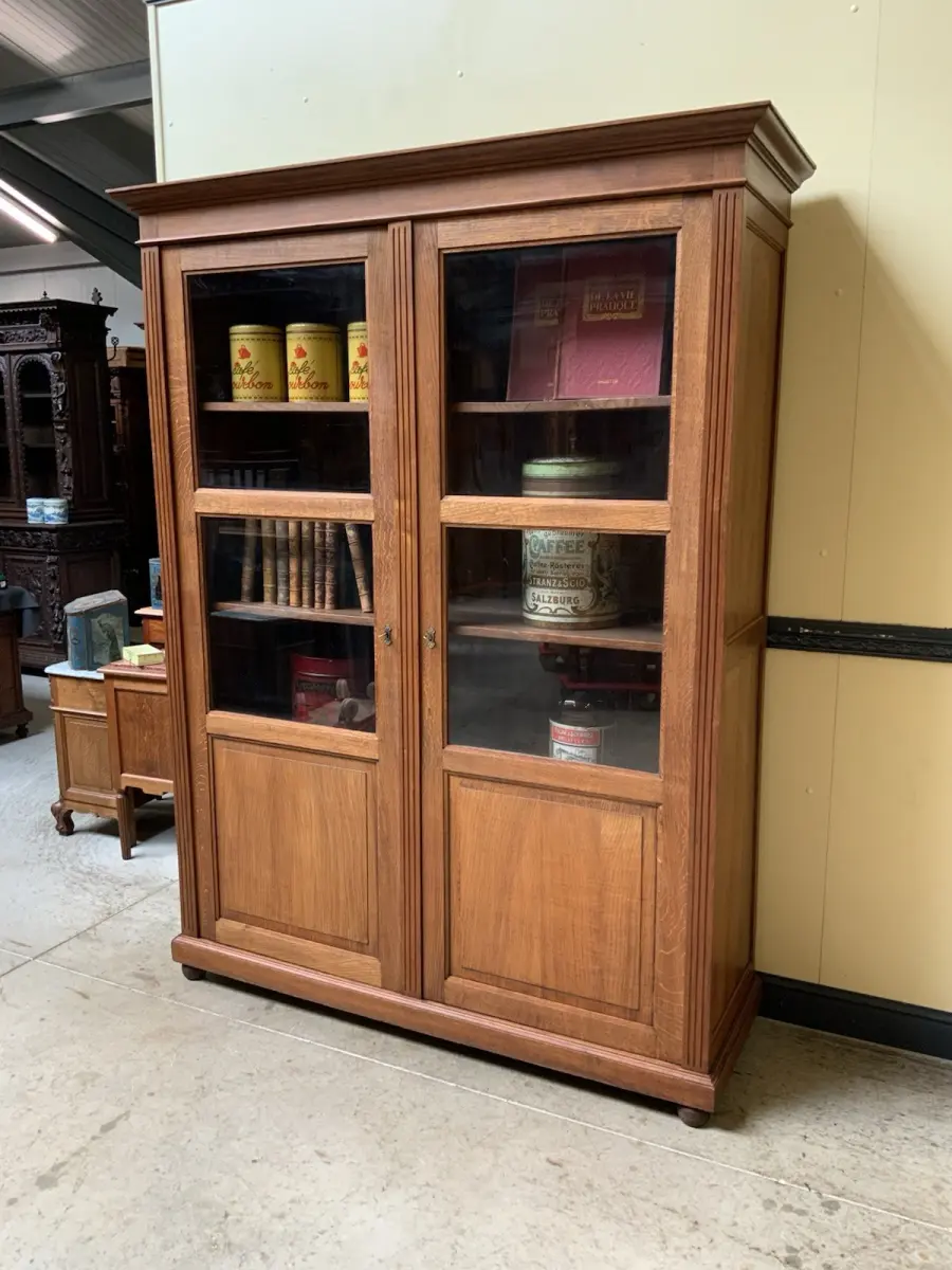 Antiker Jugendstil Bücherschrank, Vitrine, Traumhaft - Lieferung möglich! 4