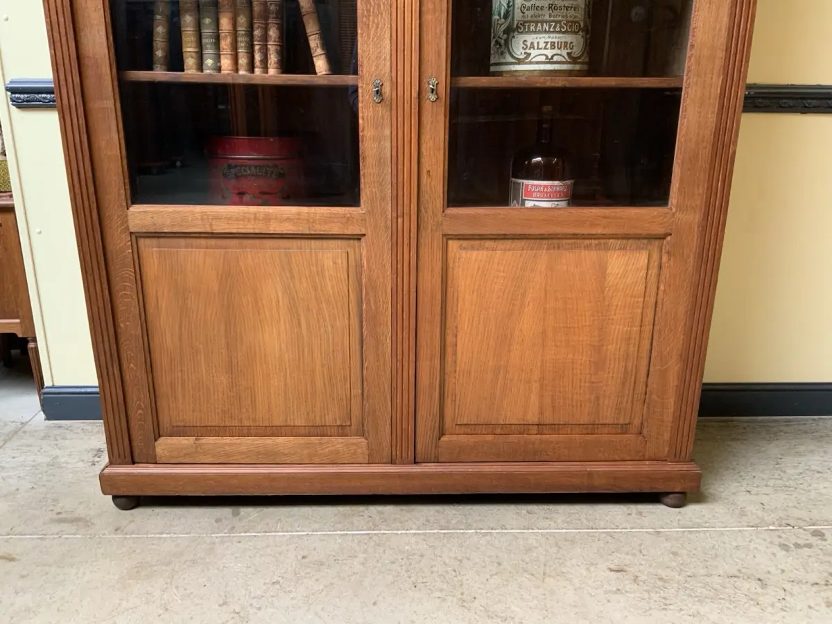 Antiker Jugendstil Bücherschrank, Vitrine, Traumhaft - Lieferung möglich! 9
