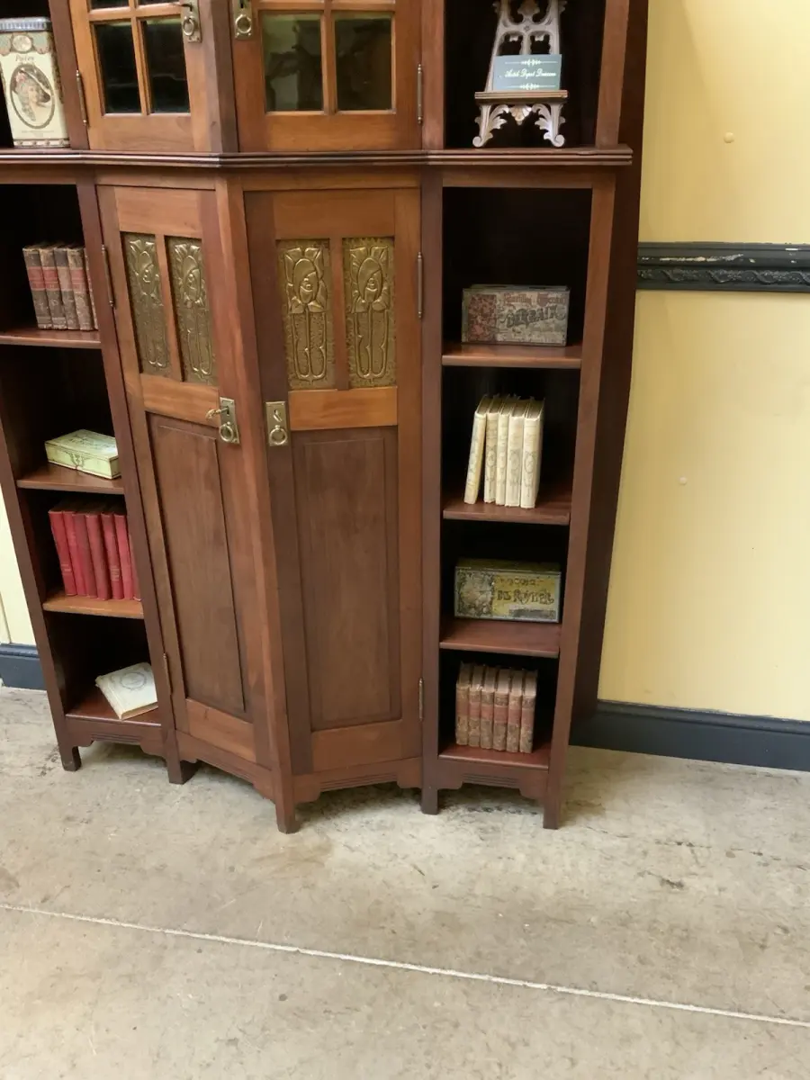 Antike Jugendstil Vitrine, Bücherschrank,  - Traumhaft   - Lieferung möglich! 10