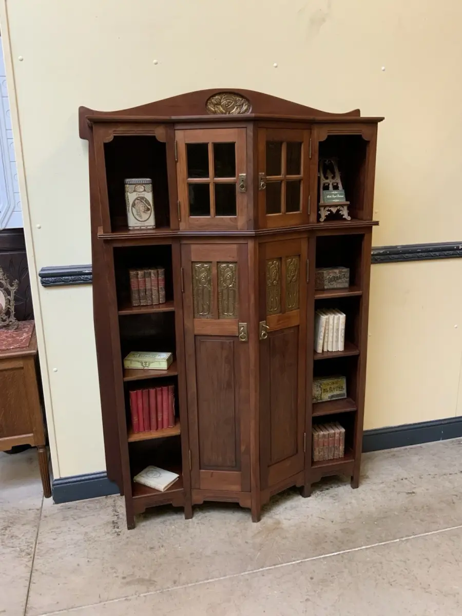 Antike Jugendstil Vitrine, Bücherschrank,  - Traumhaft   - Lieferung möglich! 2